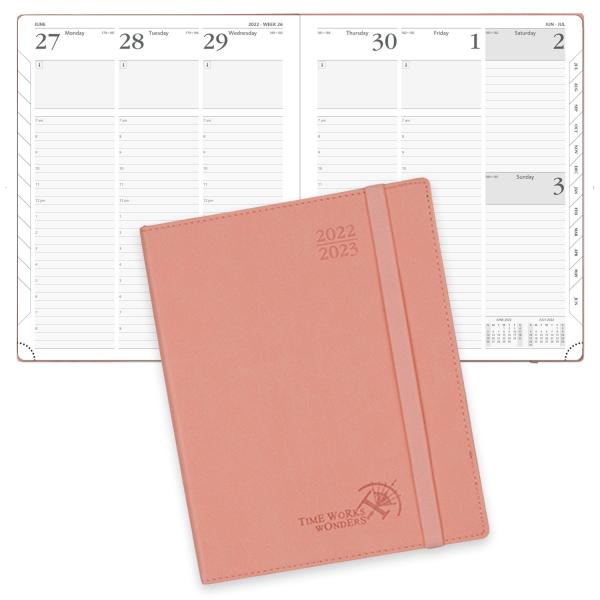 Buy cheap 100GSM Paper Monthly Weekly Planner Pink Color 2023 2023 12 Months from wholesalers