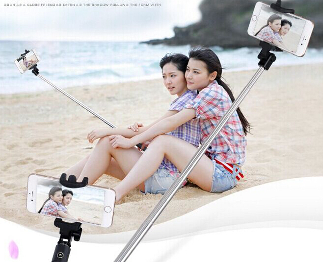 Top quality custom print mini wireless bluetooth selfie remote