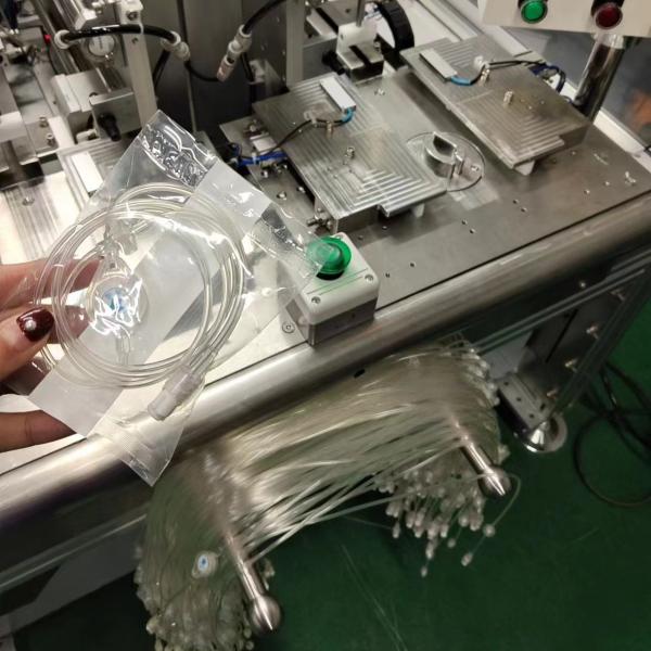 Buy cheap PLC Controlled Cannula Manufacturing Machine Medical Extension Tube Packing Sealing Equipment from wholesalers