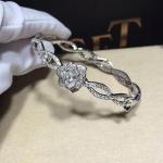 PIAGET brand jewelry Piaget Rose bracelet in 18K white gold set with 190