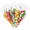 Buy cheap Clear Plastic Packaging Treat Bags , Cellophane Cone Sweet Bags from wholesalers