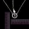 Buy cheap Cubic Zirconia 925 Sterling Silver Heart Necklace , Personalized 925 Silver Chain from wholesalers