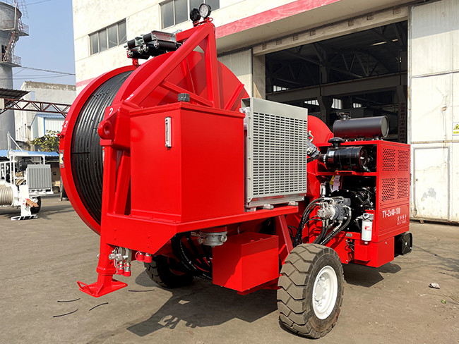 24V Electric Starting Hydraulic Cable Tensioner For Transmission Line