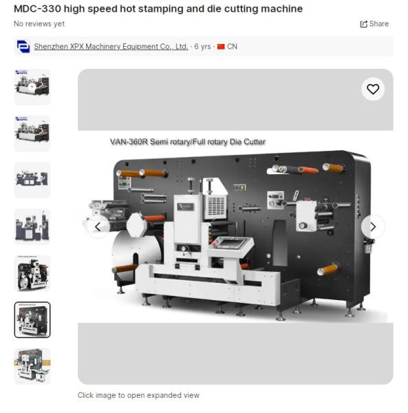 Buy cheap 30KW Sticker Label Die Cutting Machine Intermittent Semi Rotary Label Die Cutter from wholesalers
