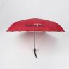 Buy cheap 21 inch red auto open close umbrella with logo printing for promotion from wholesalers