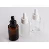Buy cheap Frosted Clear Amber Serum Glass Essential Oil Bottles 30ml Dropper Bottle from wholesalers