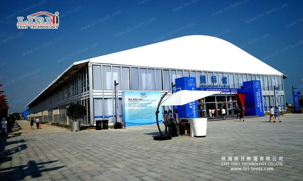 Buy cheap Arch Outdoor Metal Trade Show Tent Hall , Artistical Arcum White Event Marquee from wholesalers