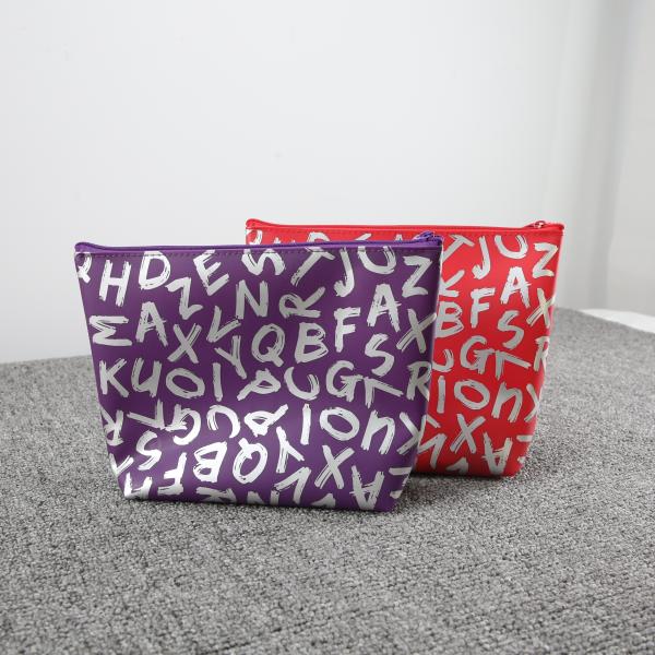 Buy cheap PVC Personalised Makeup Bag Lightweight Eco Friendly Plastic Zippered Cosmetic Storage Bag from wholesalers