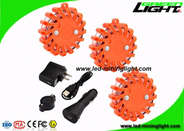 Buy cheap Magnetic Mount Led Warning Light Rechargeable Shockproof LED Road Flares for Car from wholesalers