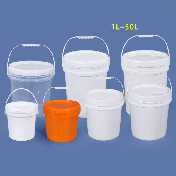 Buy cheap 1L-50L Food Grade PP Round Pail Thickened Plastic Paint Bucket for Drums Pails Barrels from wholesalers