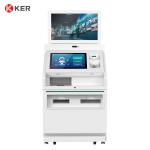 Freestanding 21.5 inch android touch screen kiosk self service report print