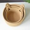 Buy cheap 99.99% Cotton Thread Basket Woven Rattan Cat Ear Round from wholesalers