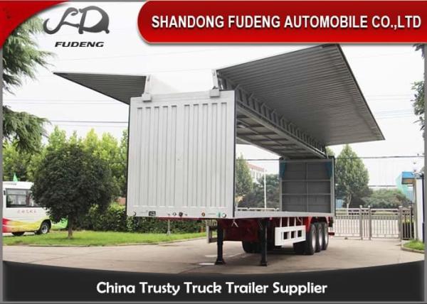 Buy cheap Mechanical Side Wall 3 Axles 60T 40Ft Cargo Box Trailer from wholesalers