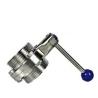 Buy cheap Sanitary Fittings Ss304 Ss316L Threaded Union Butterfly Valve for Water Media at Best from wholesalers