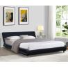Buy cheap Modern Black Faux Leather Upholstered Bed Double Size For Bedroom from wholesalers