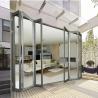 Buy cheap Exterior Frameless Bifold Commercial Aluminum Glass Doors Folding Type With Hardware from wholesalers