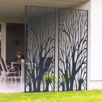 Buy cheap Freestanding 900*1800mm Metal Decorative Panels Corten Steel Privacy Screen product