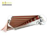 Balcony Aluminium retractable awning with rain chennel , aluminium retractable