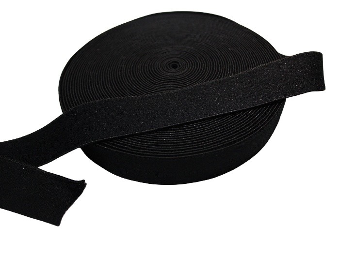 Wide 2 Inch 5cm Black Soft Nylon Elastic Waistband For Underwear