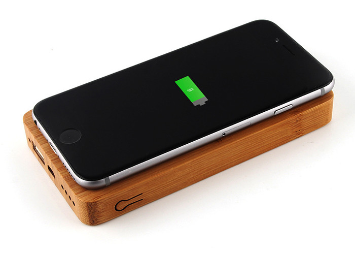 Bamboo Appearance Square Portable Charger With DC 5v/2a Input Current