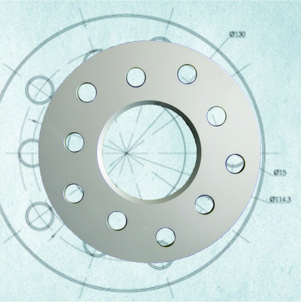 7mm Forged Aluminum Billet Flat Wheel Spacer for Porsche 911 Boxster Cayman Cayenne Panamera