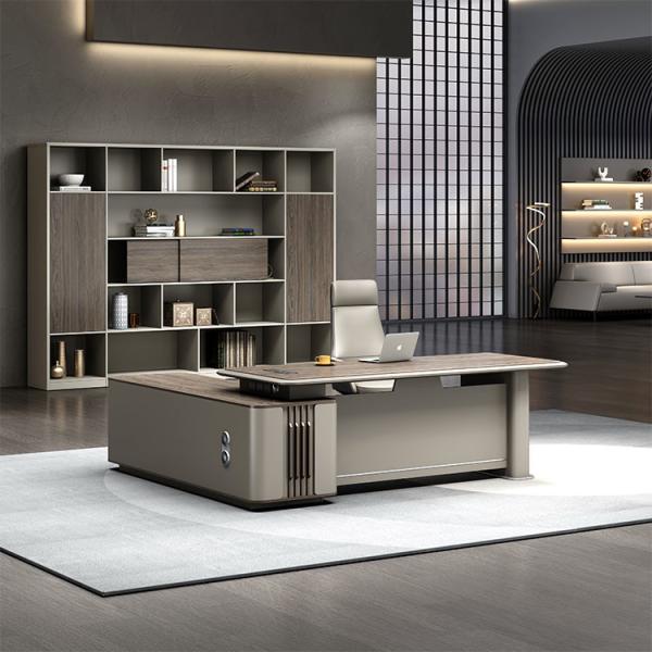 Buy cheap Modern L Shape Director Manger Ceo Boss Office Furniture Solutions Table And Chair Set Executive Office Desk from wholesalers