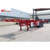 Buy cheap 65T Payload Tipping Skeletal Trailers , Q345B Steel Sliding Skeletal Trailer from wholesalers
