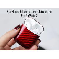 Buy cheap Logo Printed Shockproof Apple Airpods Real Carbon Fiber Case product
