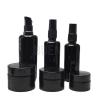 Buy cheap Black Round Glass Dropper Bottle Serum Glass Essensial Oil Bottle from wholesalers