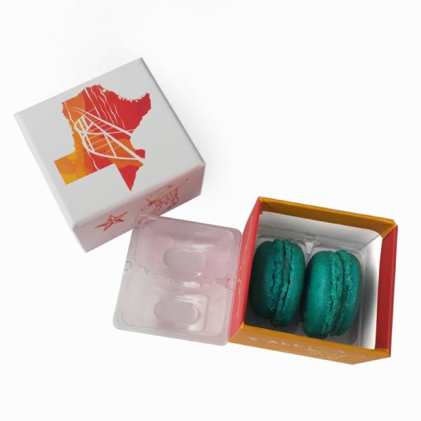 Buy cheap Custom 2pcs macaron box cardboard cylinder packaging box paper packaging box from wholesalers