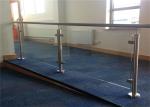 Tempered Stainless Steel And Glass Railings System , Glass Balustrade Systems