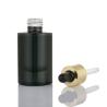 Buy cheap 30ml Black Frosted Glass Round Modern Novel Design Cosmetic Packaging Serum Essential Oil Dropper Bottle 1 Oz from wholesalers
