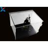 Buy cheap Rectangle Acrylic Display Box Open Door Assembled Clear Dust Storage Box from wholesalers