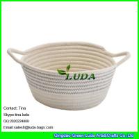 Buy cheap LUDA 2016 new bag striped collapsible cotton rope bag storage baskets product