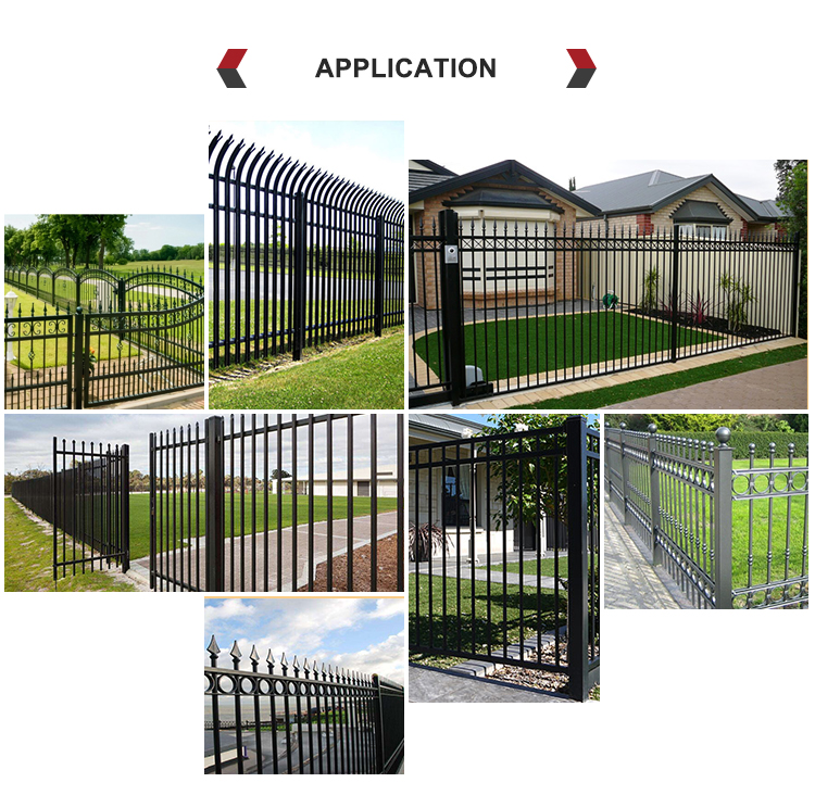 6 Ft Tall Powder Coated Tubular Fencing For Garden