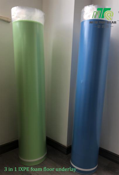 Buy cheap Green Eco Friendly Underlay 2mm 33kg/m3 Laminate Moisture Proof Underlay With PE Film from wholesalers