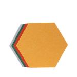 Beveled Edge Decor Hexagonal Acoustic Panels Sound Proof Wall Decorative
