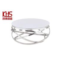 Buy cheap KDHS Light Luxury Living Room Bedside Table Stainless Steel Marble Small Coffee product