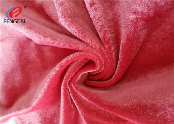 Buy cheap Soild Colors 95 Polyester 5 Spandex Velvet Fabric , Ice Crushed Korean Velvet Fabric from wholesalers