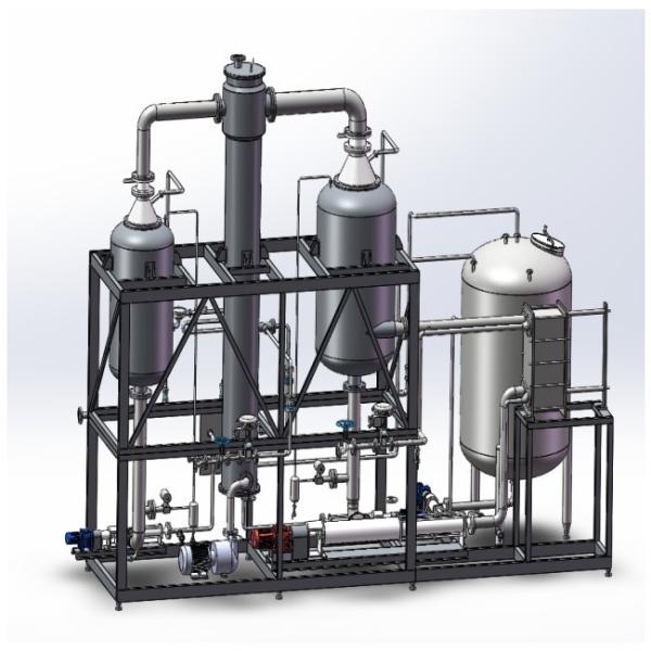 Buy cheap Stainless Steel Multi-Effect Falling Rising-Film Evaporator for Gelatin Direct Supply from wholesalers