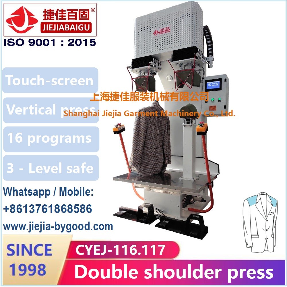 Touch Screen PLC Control pocket flap double head vertical press machine
