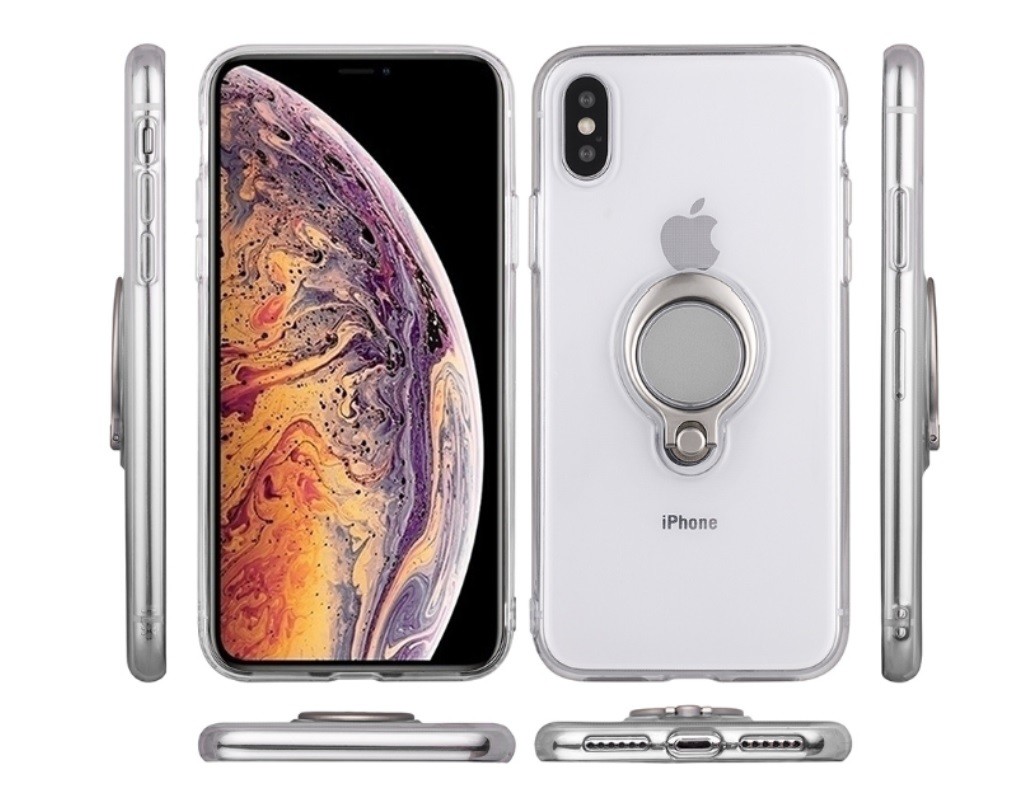 Color Clear Ring Magnetic Car Mount Holder Soft TPU Case Back Cover For Xiaomi Redmi NOTE6 Pro Redmi6/Redmi6A MI8SE S2