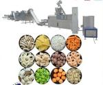 Corn Flakes Puff Snack Food Production Line with 56KW Automatic Twin Screw