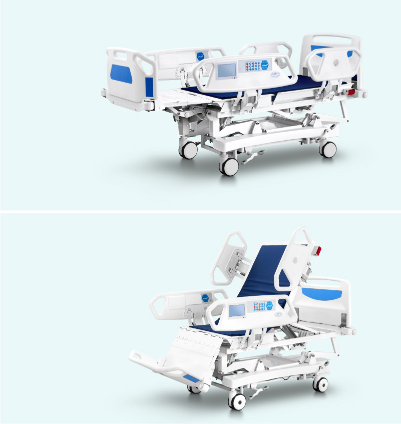 Mobile 41in H500 White Semi Folding Hospital Electric Basic Homecare Bed Nursing