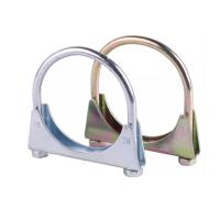 Buy cheap Galvanized Exhaust 76mm U Bolt Muffler Clamp Heavy Duty product