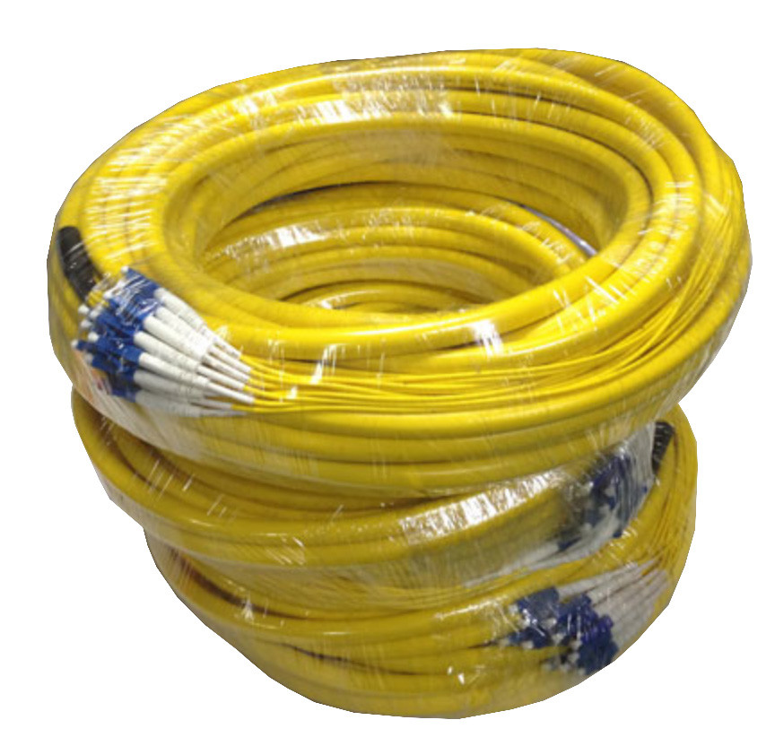 FC / UPC 24 Cores Breakout Fiber Optic Pigtail Connector Single Mode