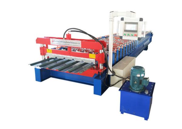 Buy cheap Color Paint Metal Roofing Sheet Making Machine With Double Cylinder Cutter from wholesalers