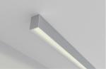 Anti Glare Aluminium Extrusions For Led Lighting 16mm X 18mm Surface Mounted