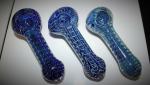 4 1/2" Glass Hand Pipes Bubble Storm Tobacco Smoking Thick