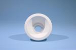 High Hardness Thread Ceramic Lamp Holder , Small Connected Ceramic Lamp Base
